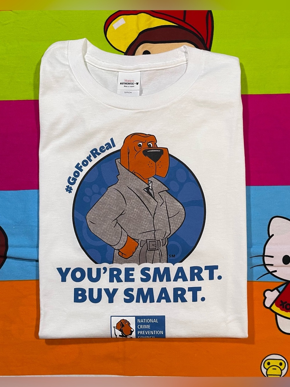 Vintage McGruff the Crime Dog “You’re Smart. Buy Smart.” T-Shirt – Size Small